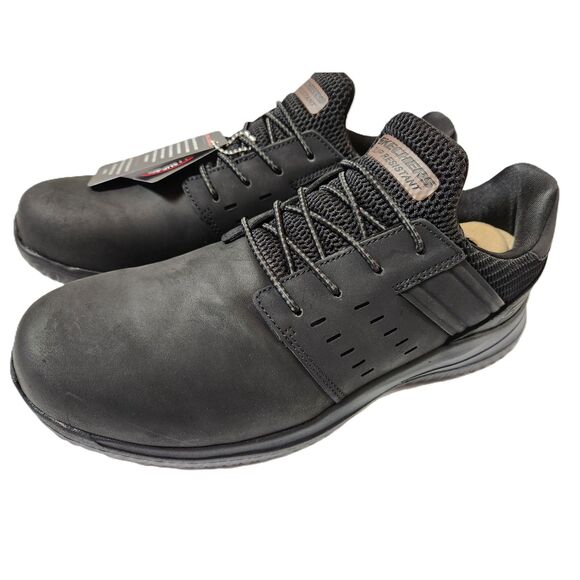 Skechers Work Shoes Men’s 10 – Delson 3.0 Beloth, Slip-Resistant, Memory Foam - Picture 1 of 11